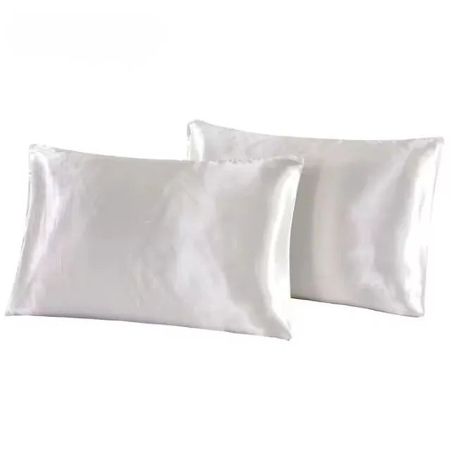 Taie d'oreiller en satin de soie