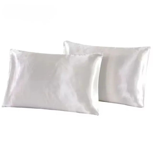 Taie d'oreiller en satin de soie