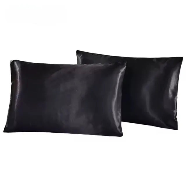 Taie d'oreiller en satin de soie